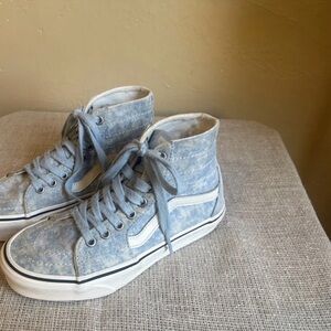 VANS -HI Vintage Denim Wash Men's Skateboarding Shoes  M-4.5 W-6